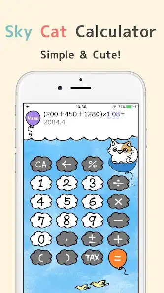 Play Sky Cat Calculator Free:  + equation Memo  and enjoy Sky Cat Calculator Free:  + equation Memo with UptoPlay
