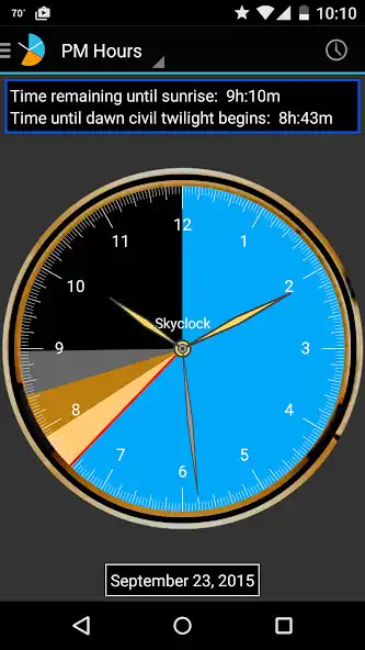 Play Skyclock - The sunrise/sunset twilight calculator!  and enjoy Skyclock - The sunrise/sunset twilight calculator! with UptoPlay