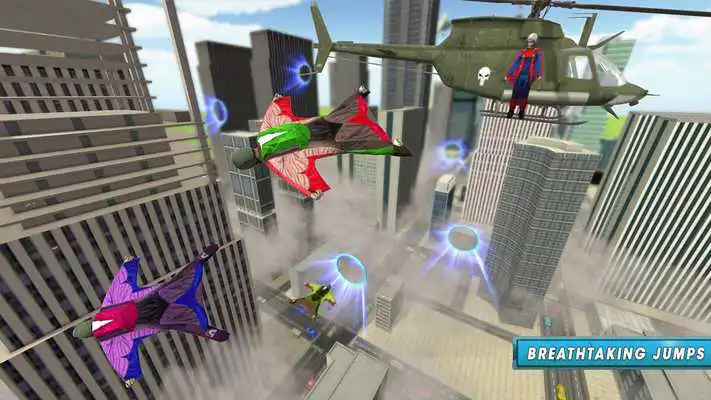 Play Skydiving Endless Wing Suit city Skyscraper Jump