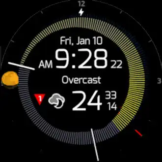 Play SkyHalo Weather for Wear OS as an online game SkyHalo Weather for Wear OS with UptoPlay