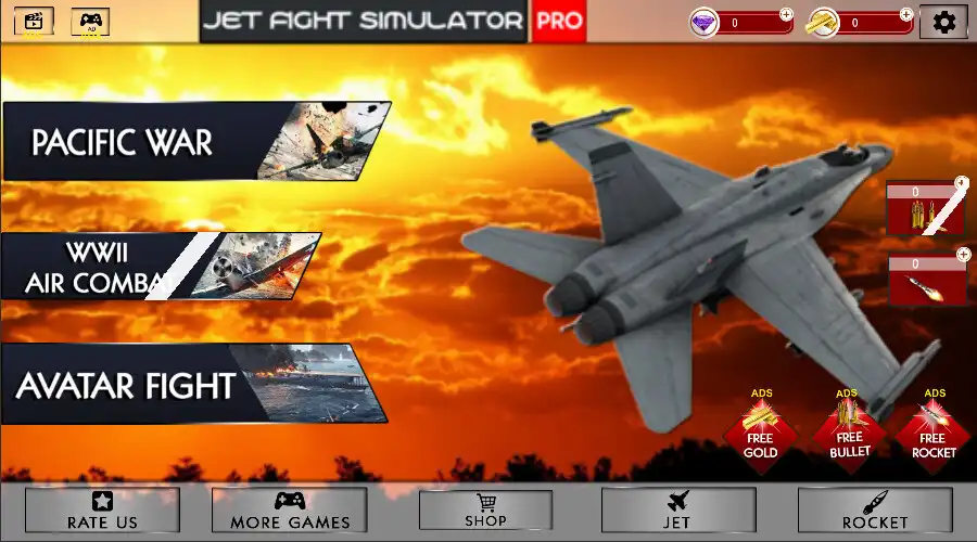 Play Sky Jet Fighter Simulator Pro  and enjoy Sky Jet Fighter Simulator Pro with UptoPlay