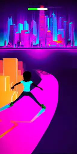 Play Skypunk Skate Roller - EDM Music Game as an online game Skypunk Skate Roller - EDM Music Game with UptoPlay