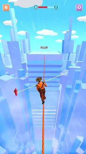 Play Sky Rope Race Adventure as an online game online Sky Rope Race Adventure with UptoPlay com.friedchickengames.skyrope.advenure Play Sky Rope Race Adventure as an online game Sky Rope Race Adventure with UptoPlay