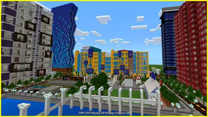 Play Skyscraper city map for Minecraft PE