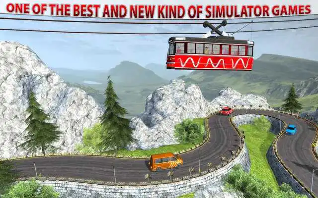 Play Sky Tram Cable Car Driving: Tourists Coaster Ride