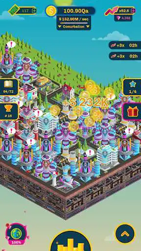 Play Skyward city: Urban tycoon as an online game Skyward city: Urban tycoon with UptoPlay