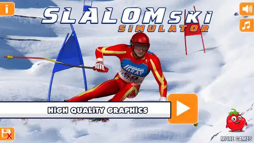Play Slalom Ski Simulator  and enjoy Slalom Ski Simulator with UptoPlay