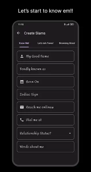 Play Slams - Slambook for friends! as an online game Slams - Slambook for friends! with UptoPlay