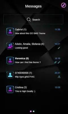 Play Sleek Business SMS Theme