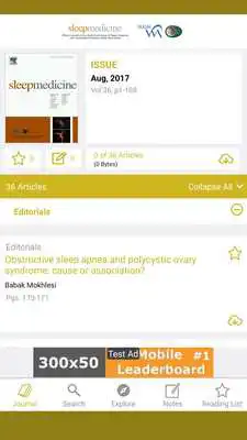 Play Sleep Medicine Journals