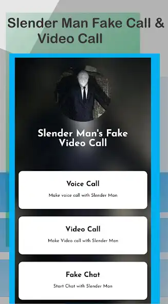 Play Slender Mans Fake Video Call as an online game Slender Mans Fake Video Call with UptoPlay