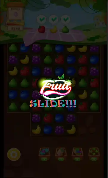Play Slide All Fruits! as an online game Slide All Fruits! with UptoPlay