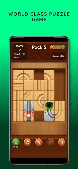 Play Slide Ball - Puzzle Game as an online game Slide Ball - Puzzle Game with UptoPlay