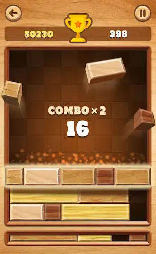 Play Slide Block : Wood Drop Blast Puzzle as an online game Slide Block : Wood Drop Blast Puzzle with UptoPlay