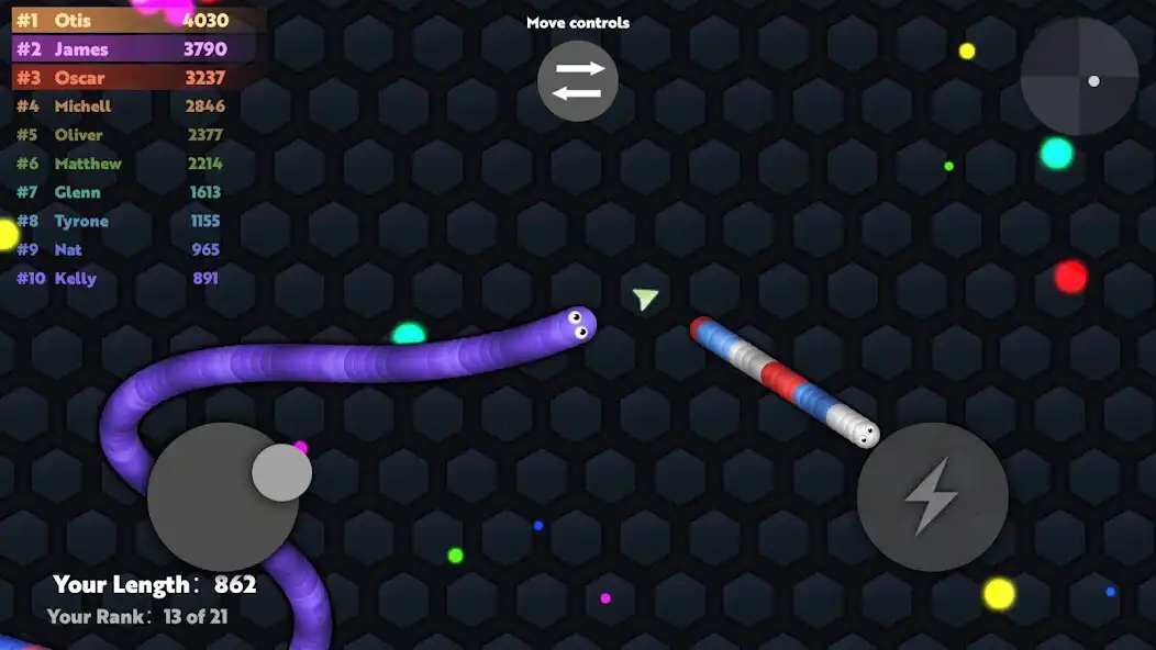 Play Slide.io - Hungry Snake Game as an online game Slide.io - Hungry Snake Game with UptoPlay
