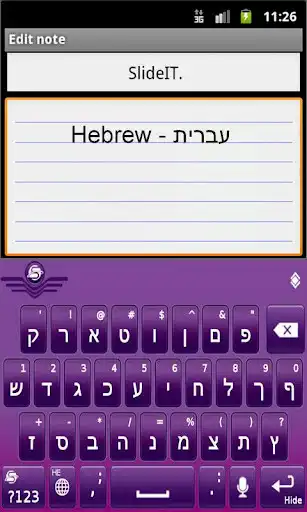 Play SlideIT Hebrew Pack as an online game SlideIT Hebrew Pack with UptoPlay