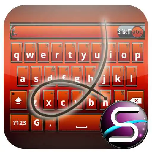 Free play online SlideIT Orange Metal Skin APK