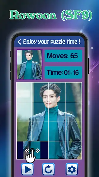 Play Slide Puzzle Rowoon (SF9) Game  and enjoy Slide Puzzle Rowoon (SF9) Game with UptoPlay