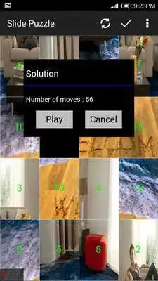 Play Slide Puzzle with Solver