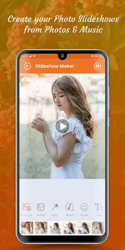 Play Slideshow Maker - Create Video from photos & Music as an online game Slideshow Maker - Create Video from photos & Music with UptoPlay