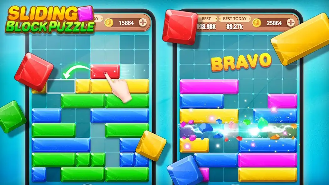 Play Sliding Puzzle - Brain Game as an online game Sliding Puzzle - Brain Game with UptoPlay