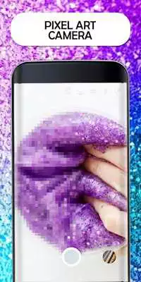 Play Slime glitter pixel art coloring: color by number