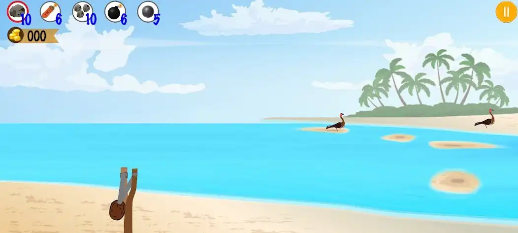 Play Sling bird hunter as an online game Sling bird hunter with UptoPlay