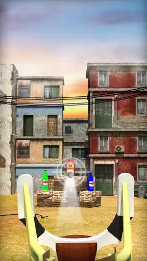 Play Slingshot - Bottle Shooting  and enjoy Slingshot - Bottle Shooting with UptoPlay