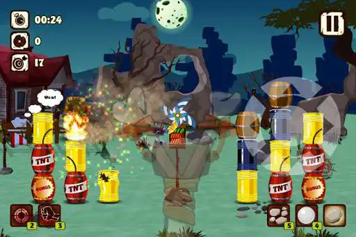 Play Slingshot range: Golden target  and enjoy Slingshot range: Golden target with UptoPlay