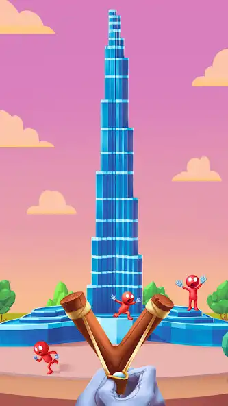 Play Slingshot Smash－Shooting Range as an online game Slingshot Smash－Shooting Range with UptoPlay