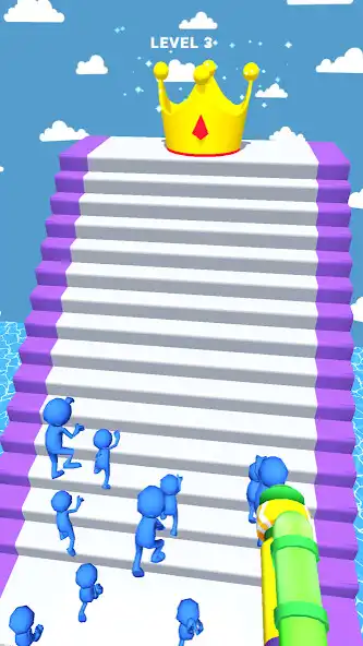 Play Slippery Stairs Fall as an online game Slippery Stairs Fall with UptoPlay