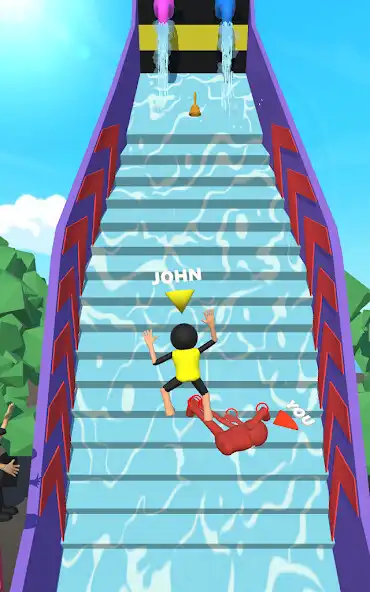 Play Slippy Stairs as an online game Slippy Stairs with UptoPlay