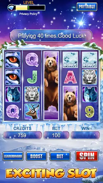 Play Slot Machine: Bear Slots as an online game Slot Machine: Bear Slots with UptoPlay