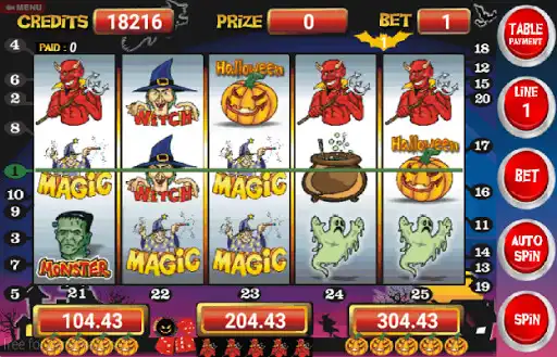Play Slot Machine Halloween Lite as an online game Slot Machine Halloween Lite with UptoPlay