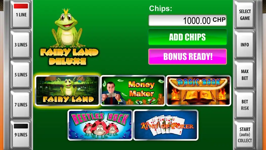 Play Slot machines Fairy Land Deluxe  and enjoy Slot machines Fairy Land Deluxe with UptoPlay