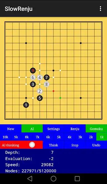 Play SlowRenju (Gomoku/Renju)  and enjoy SlowRenju (Gomoku/Renju) with UptoPlay