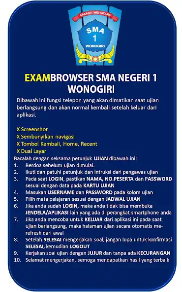 Play SMA Negeri 1 Wonogiri as an online game SMA Negeri 1 Wonogiri with UptoPlay