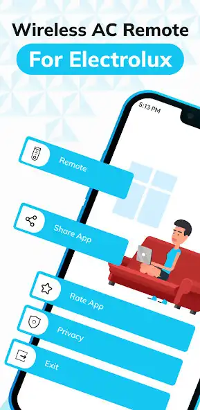 Play Smart AC Remote for Electrolux  and enjoy Smart AC Remote for Electrolux with UptoPlay