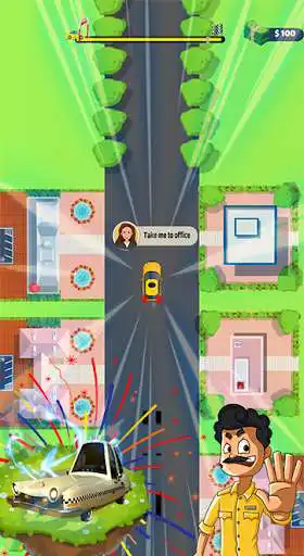 Play Smart Cabby - 2D Car Driving game  and enjoy Smart Cabby - 2D Car Driving game with UptoPlay