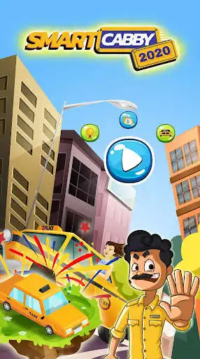 Play Smart Cabby - 2D Car Driving game as an online game Smart Cabby - 2D Car Driving game with UptoPlay