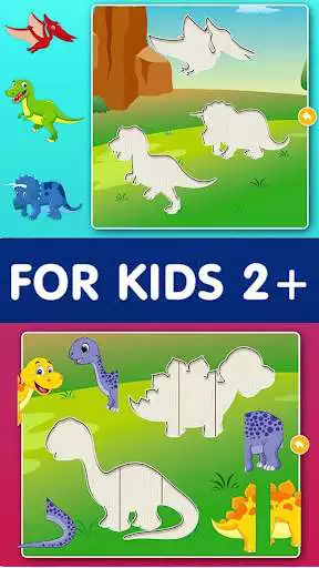 Play Smart Games: Dino Kid Puzzle for Baby as an online game Smart Games: Dino Kid Puzzle for Baby with UptoPlay