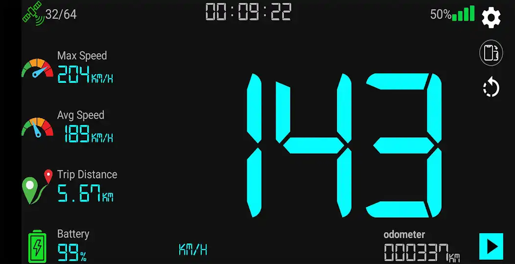 Play Smart Gps Speedometer Odometer as an online game Smart Gps Speedometer Odometer with UptoPlay
