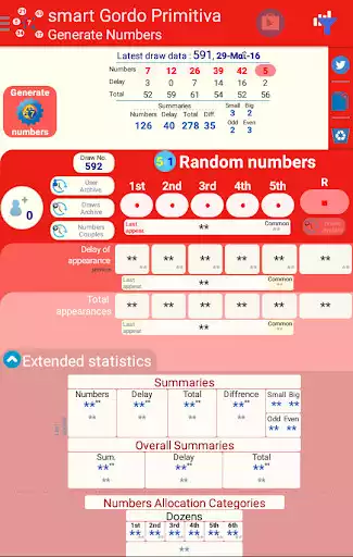 Play smart numbers for Gordo Primitiva  and enjoy smart numbers for Gordo Primitiva with UptoPlay
