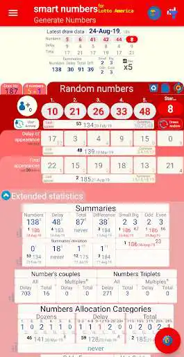 Play smart numbers for Lotto America as an online game smart numbers for Lotto America with UptoPlay