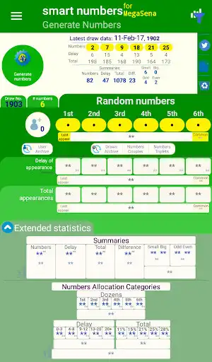 Play smart numbers for Mega Sena  and enjoy smart numbers for Mega Sena with UptoPlay