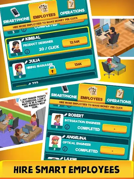 Play Smartphone Tycoon: Idle Phone as an online game Smartphone Tycoon: Idle Phone with UptoPlay