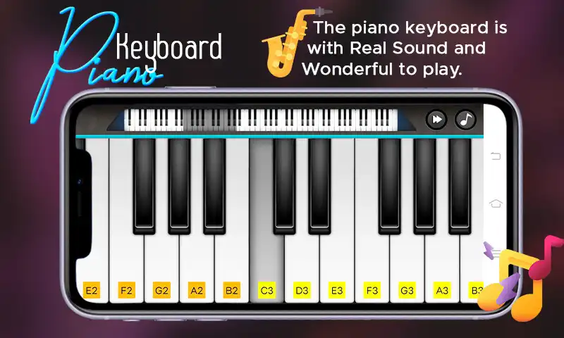 Play Smart piano - Piano keyboard as an online game Smart piano - Piano keyboard with UptoPlay