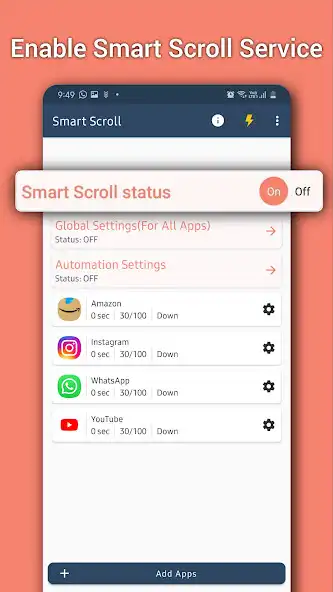 Play Smart Scroll - Auto Scroll App  and enjoy Smart Scroll - Auto Scroll App with UptoPlay