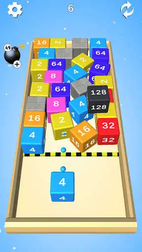 Play Smash Cube - 2048 Merge Puzzle Block 3D as an online game Smash Cube - 2048 Merge Puzzle Block 3D with UptoPlay