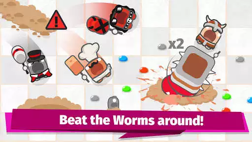 Play Smashers.io Foes in Worms Land as an online game Smashers.io Foes in Worms Land with UptoPlay